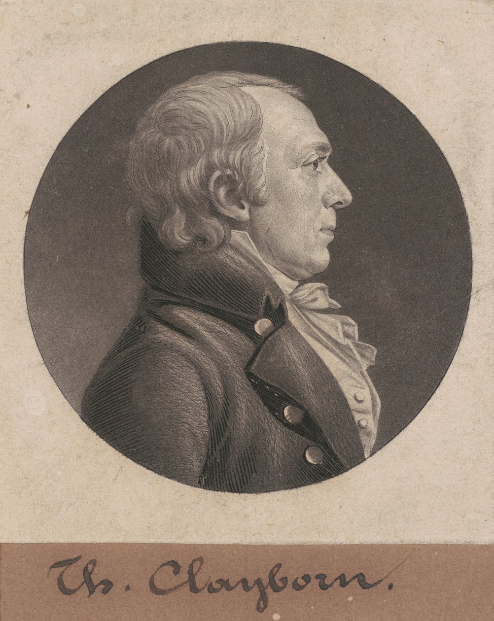 トマス・クレイボーン 作： Charles BJ Fevret de Saint Memin