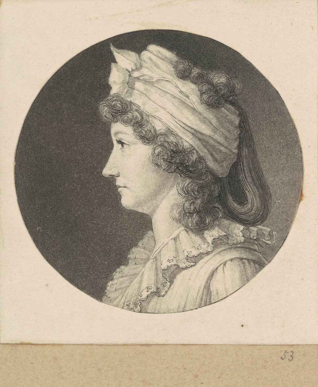 身元不明の女性 作： Charles BJ Fevret de Saint Memin