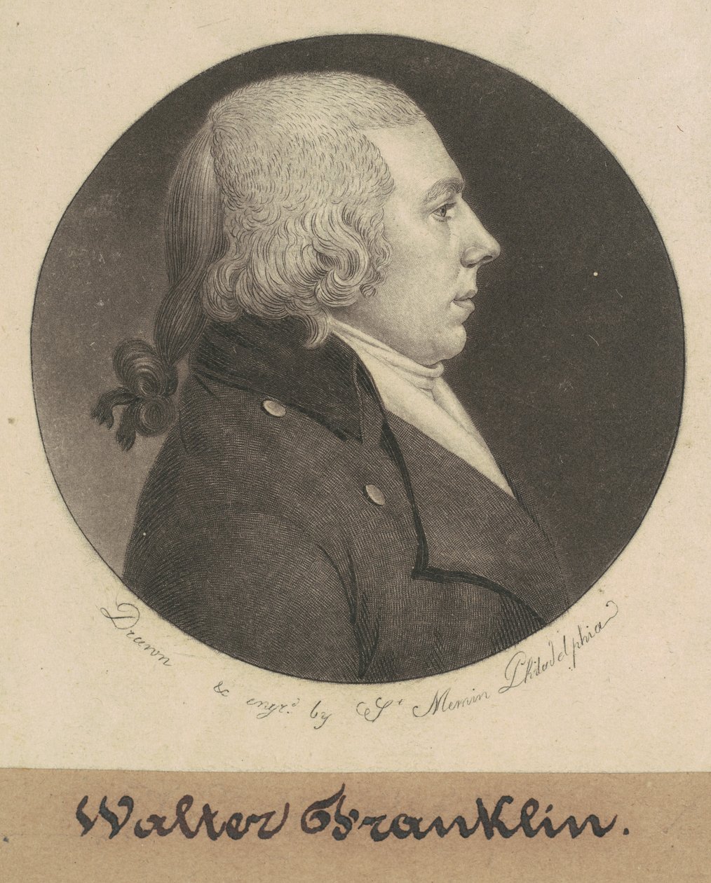 ウォルター・フランクリン 作： Charles BJ Fevret de Saint Memin