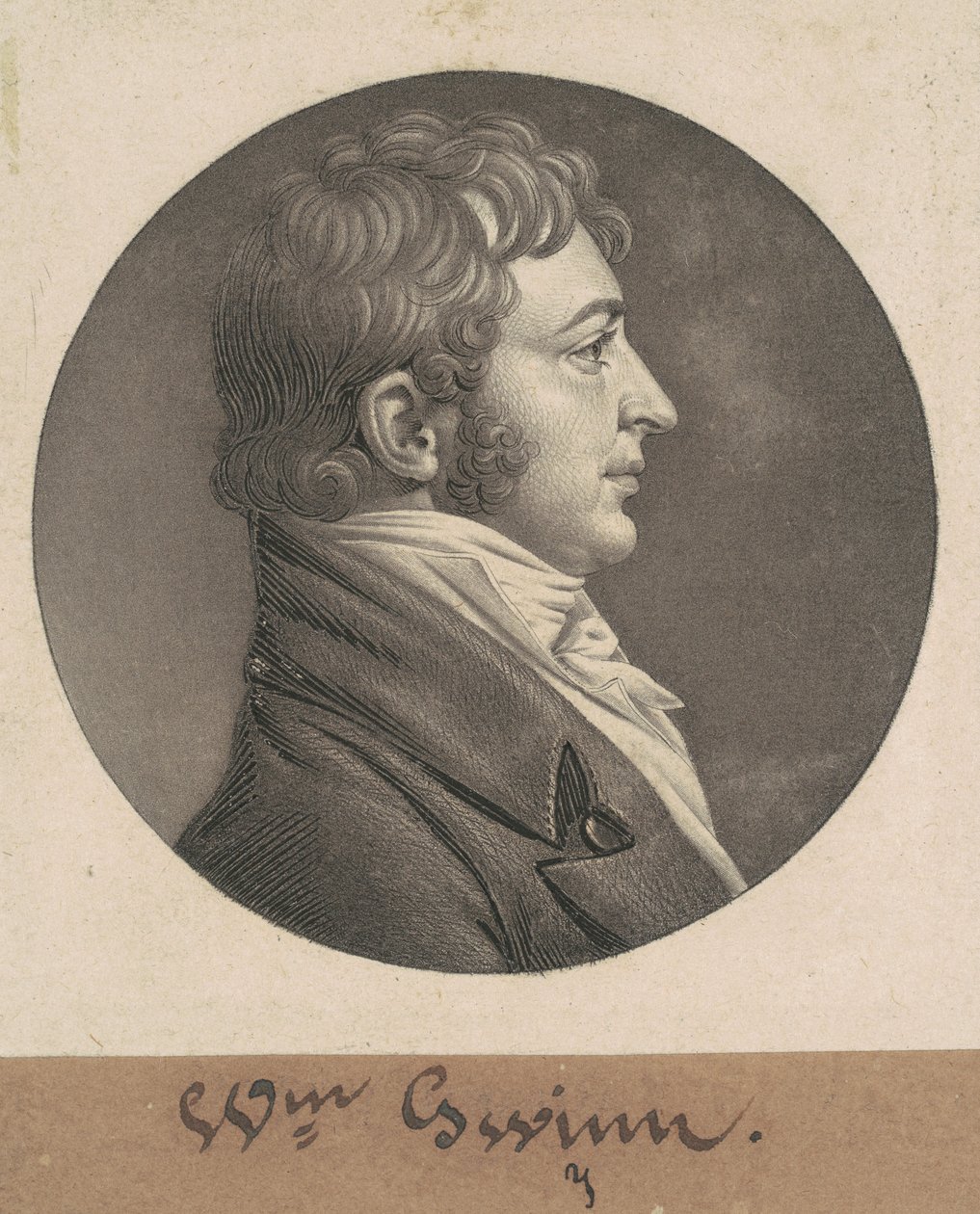ウィリアム・グウィン 作： Charles BJ Fevret de Saint Memin