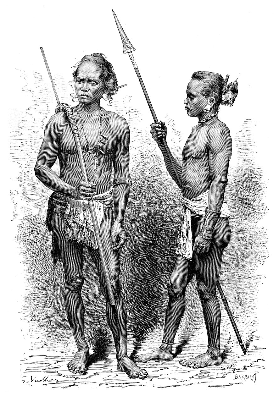 モイ族、インドネシア、1895年。 作： チャールズ・バルバント