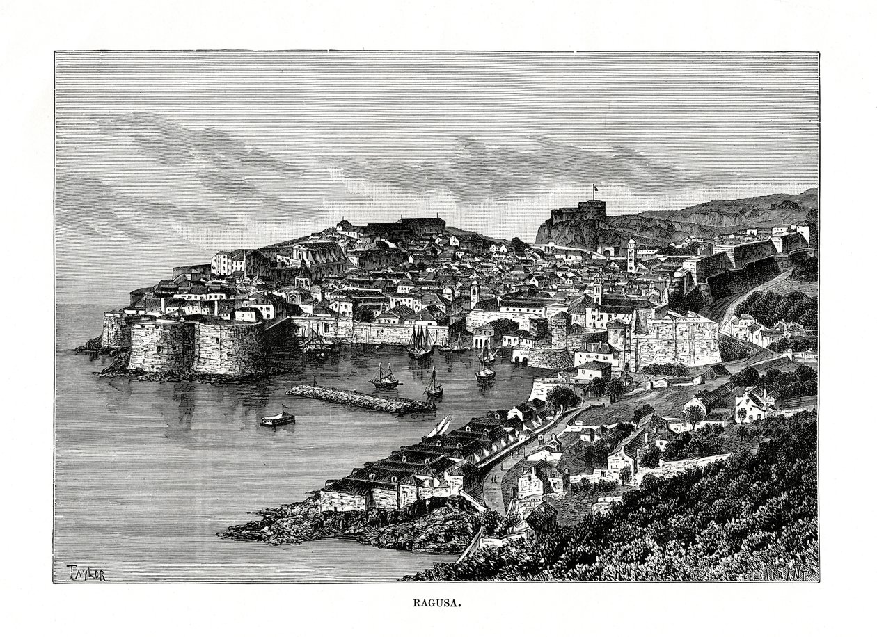 ラグーザ、シチリア島、イタリア、1879 作： チャールズ・バルバント