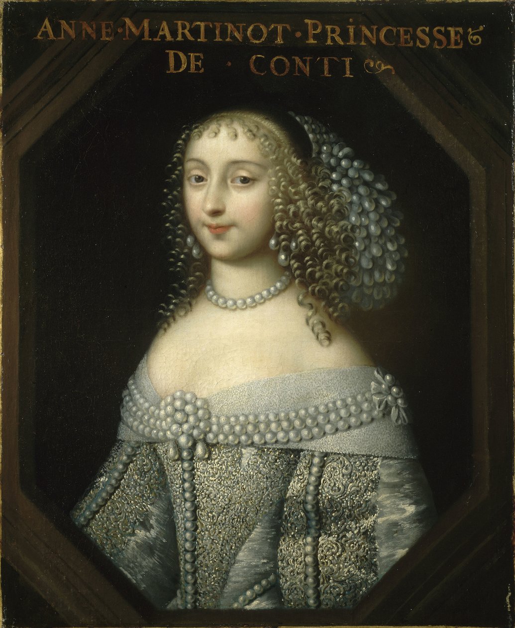 アンヌ・マリー・マルティーノッツィ 1637-1672年 コンティの王女 1665年頃 作： チャールズ・ボーブラン