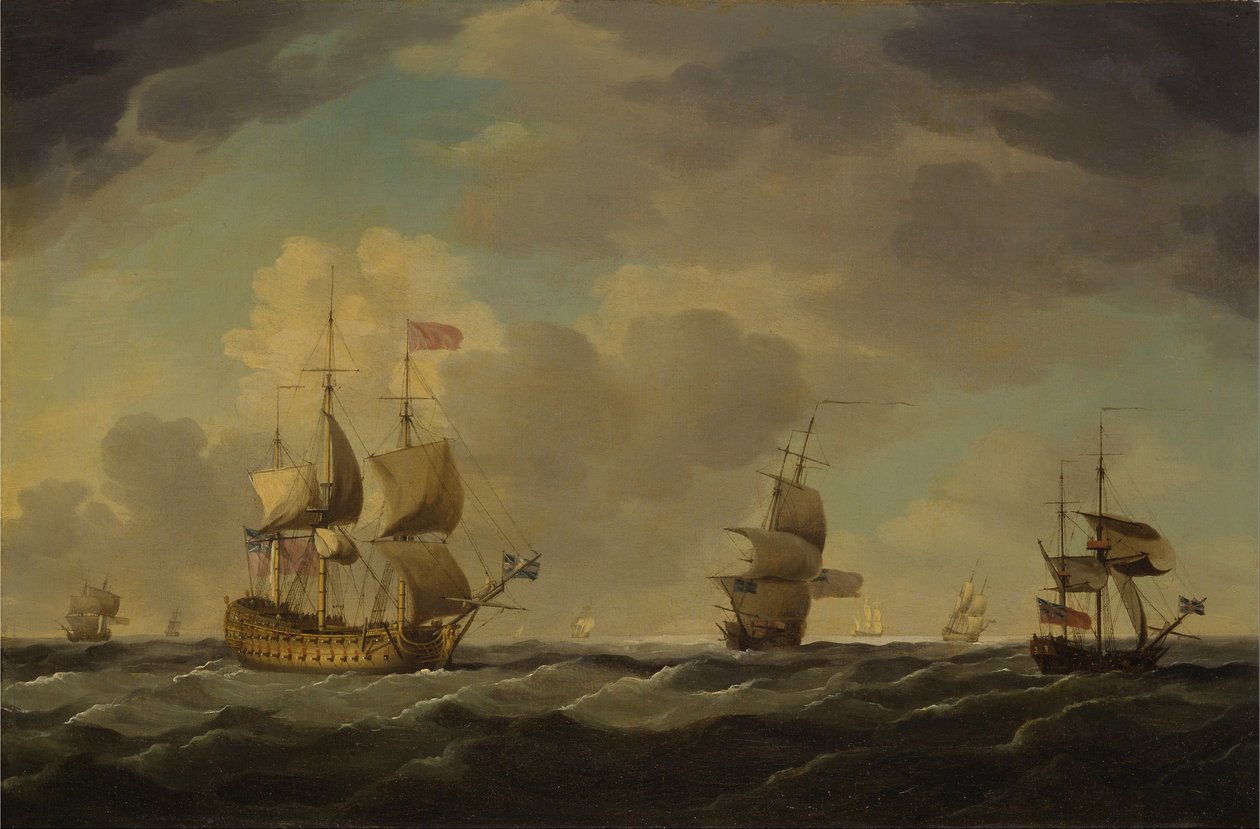 適度なそよ風で簡単に航海できる英国の旗艦 作： チャールズブルッキング