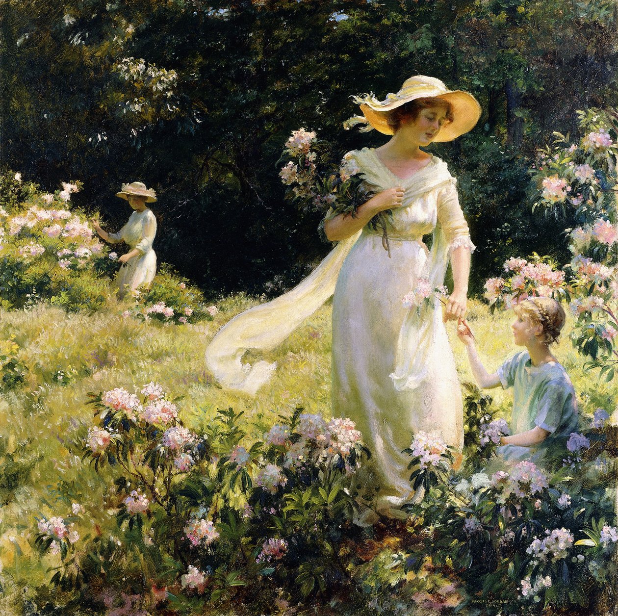 月桂樹の花の中で 作： チャールズ・コートニー・カラン