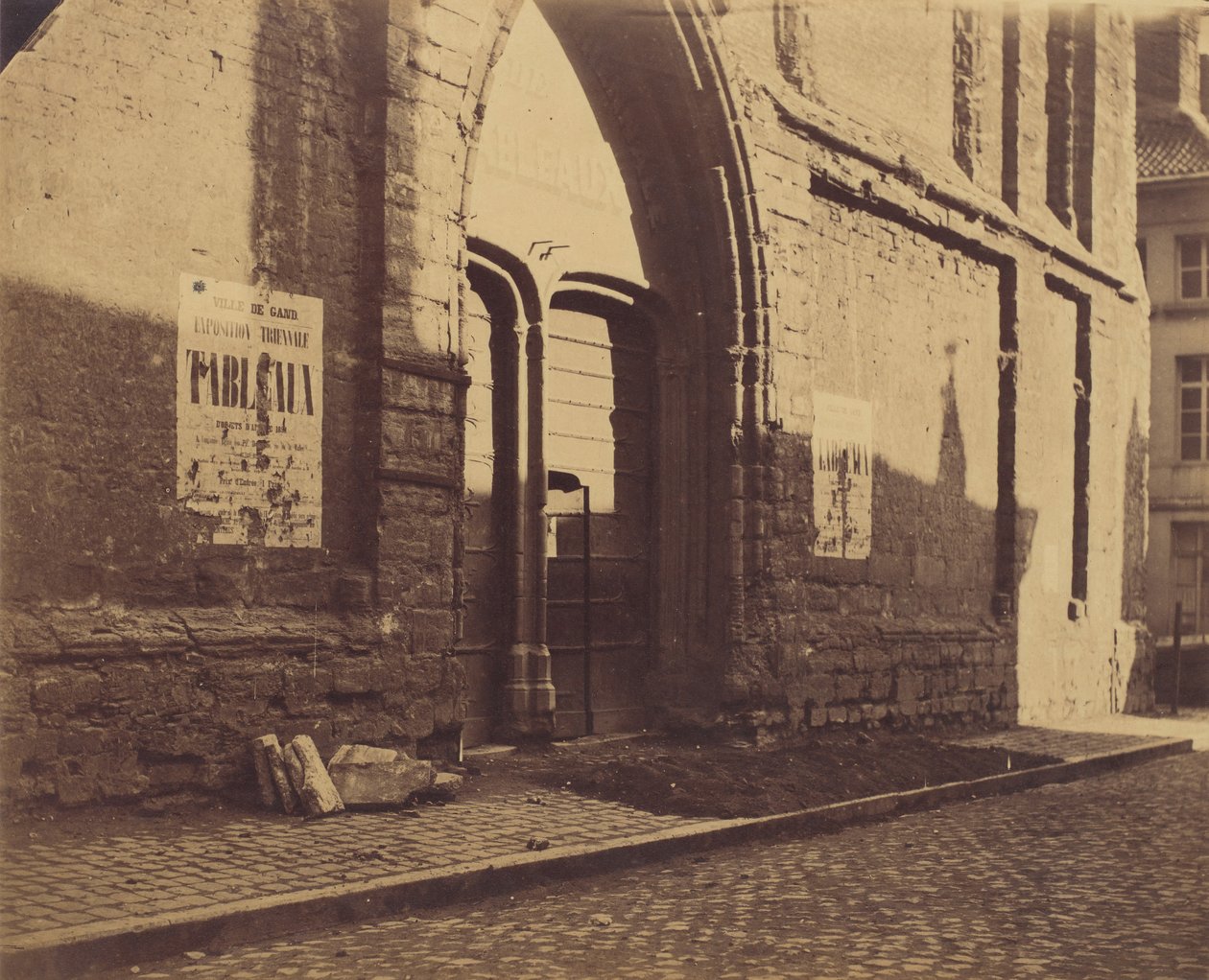 [Predikheevenkerk の出入り口、ゲント、ベルギー]、約。 1858年。 作： チャールズ・ドゥイ