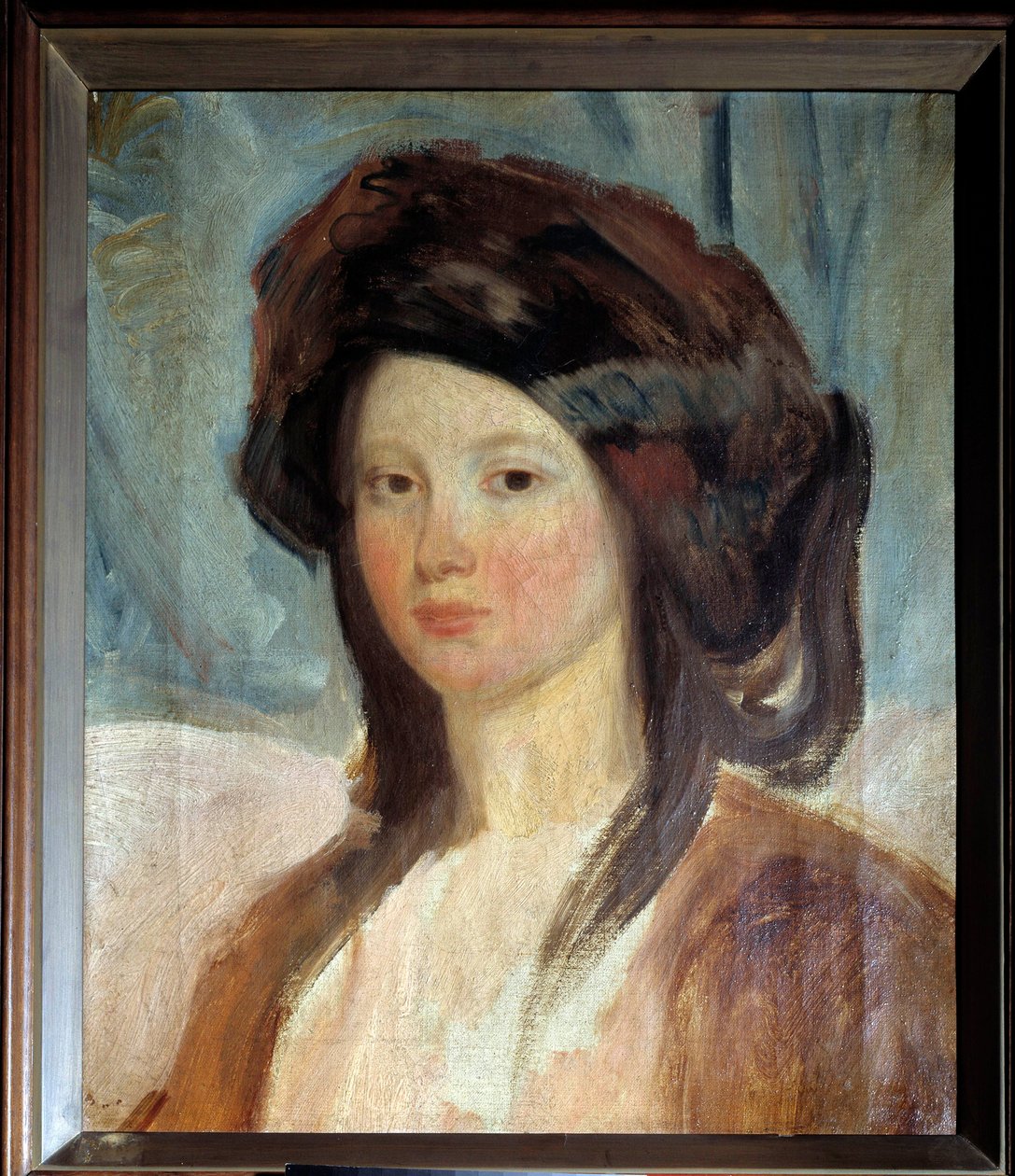 ヴィクトル・ユーゴーの愛人であった女優ジュリエット・ドゥルエ（1806-1883）の肖像 シャルル・エミール・シャンマルタン（1797-1883）による絵画 19世紀のパリ、ヴィクトル・ユーゴーの家 作： チャールズ・エミール・カランド・ド・シャンマルタン