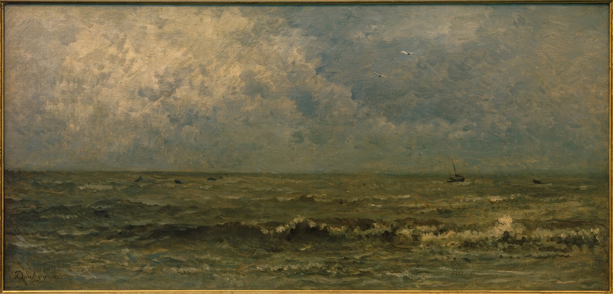 海、灰色の天気 作： チャールズ・フランソワ・ドービニー
