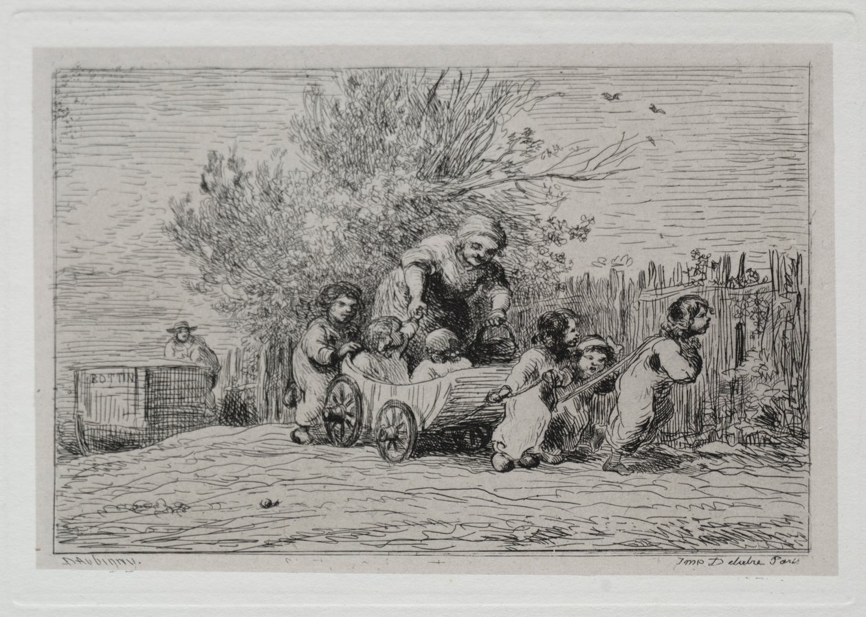 The Boat Trip: Heritage of the Cart (The Children with the Cart) 作： チャールズ・フランソワ・ドービニー