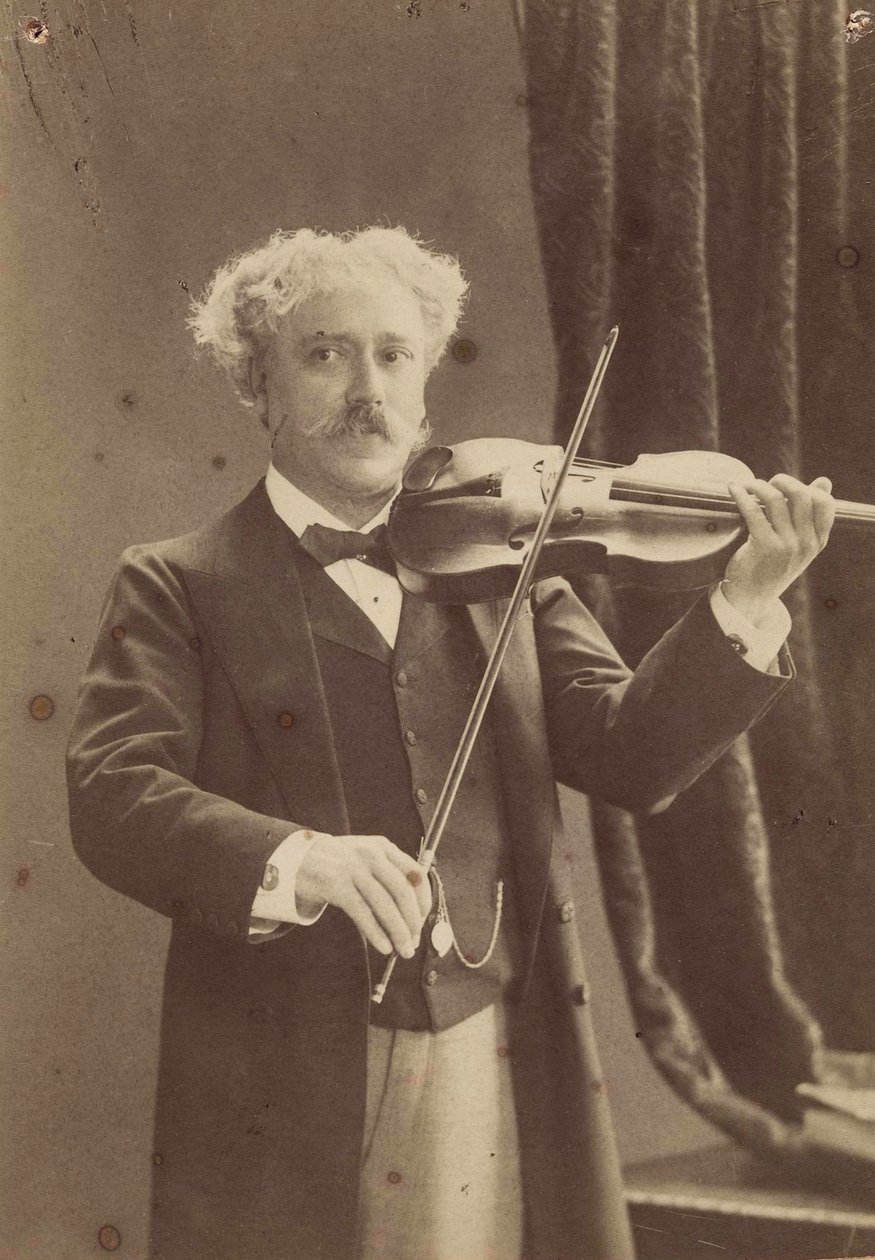 ヴァイオリン奏者で作曲家のポール・ド・サラサテの肖像 1844-1908年、c. 1890年。 作： チャールズ・ガーシェル
