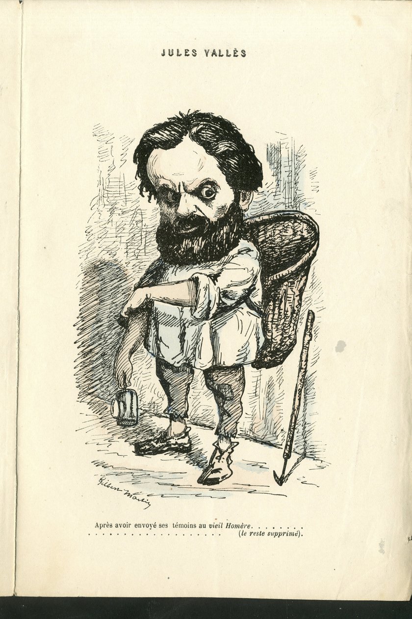 チャールズ・ギルバート・マーティン（1839-1905）による "Contemporary Grimaces "のイラスト 作： チャールズジルバートマーティン