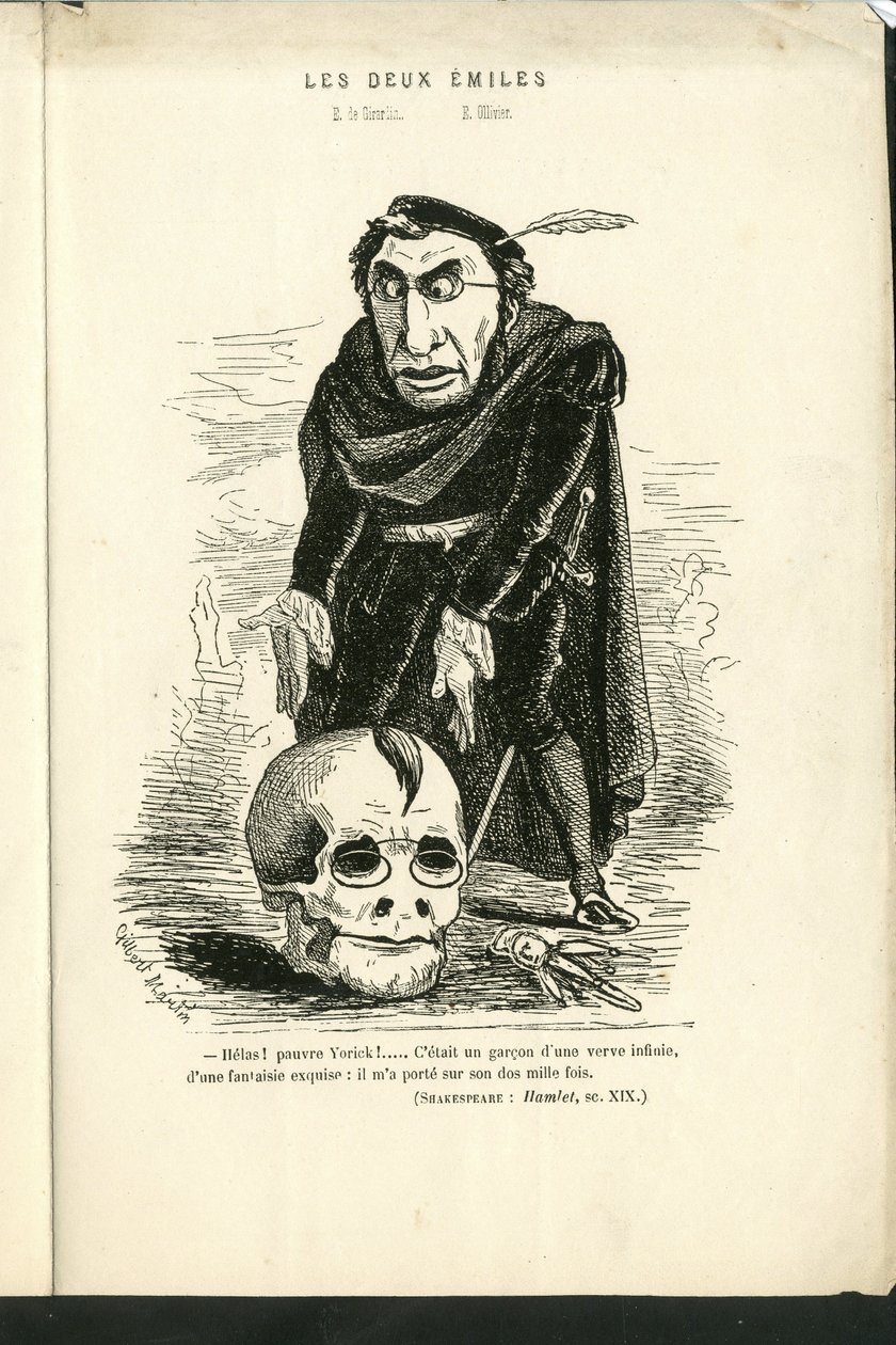 チャールズ・ギルバート・マーティン（1839-1905）による "Contemporary Grimaces "のイラスト 作： チャールズジルバートマーティン