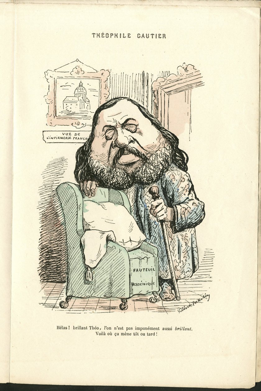 チャールズ・ギルバート・マーティン（1839-1905）による "Contemporary Grimaces "のイラスト 作： チャールズジルバートマーティン