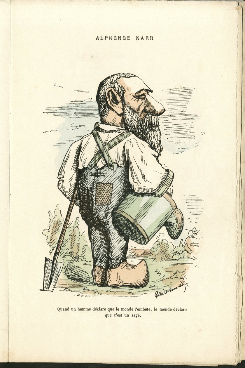 チャールズ・ギルバート・マーティン（1839-1905）による "Contemporary Grimaces "のイラスト 作： チャールズジルバートマーティン