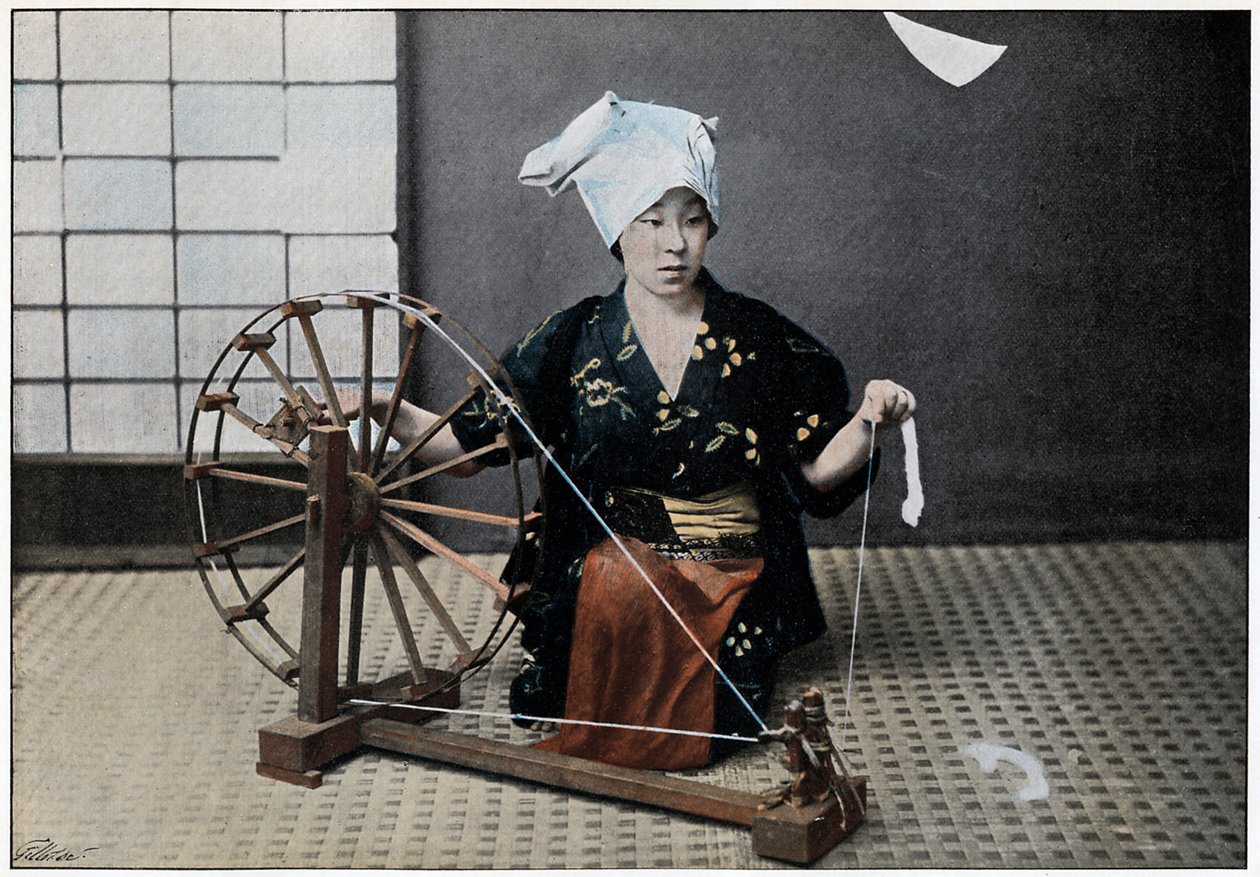 スピニングホイール、c1890 作： チャールズ・ギロット
