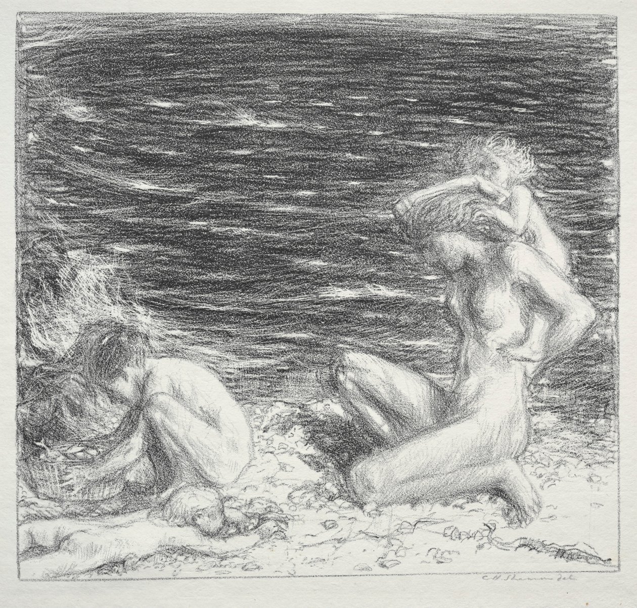 海とそよ風、1894。 作： チャールズ・ハスルウッド・シャノン