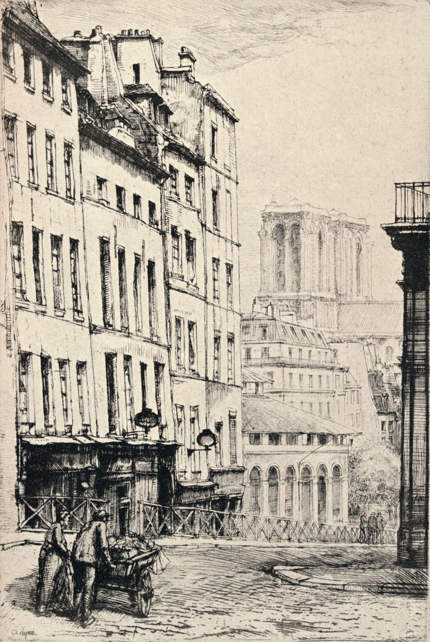 「Rue de la Montagne-Ste Genevieve」、1915 作： チャールズ・ヘイマン