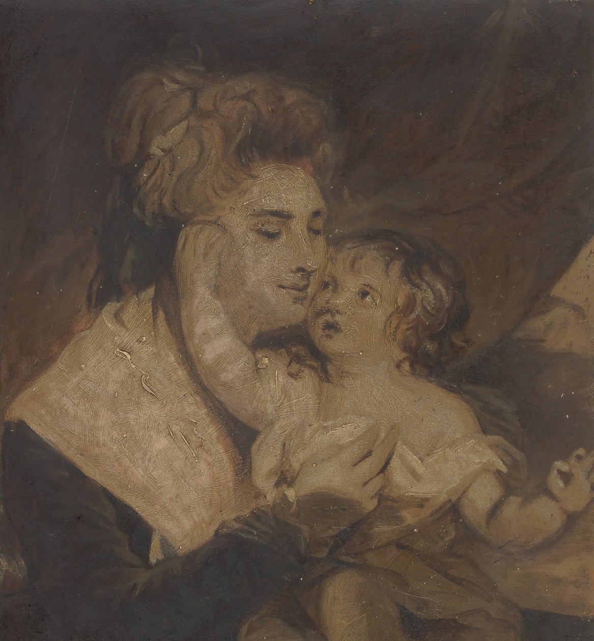 レディダッシュウッドと彼女の息子、ca。 1785年。 作： チャールズハワードホッジス