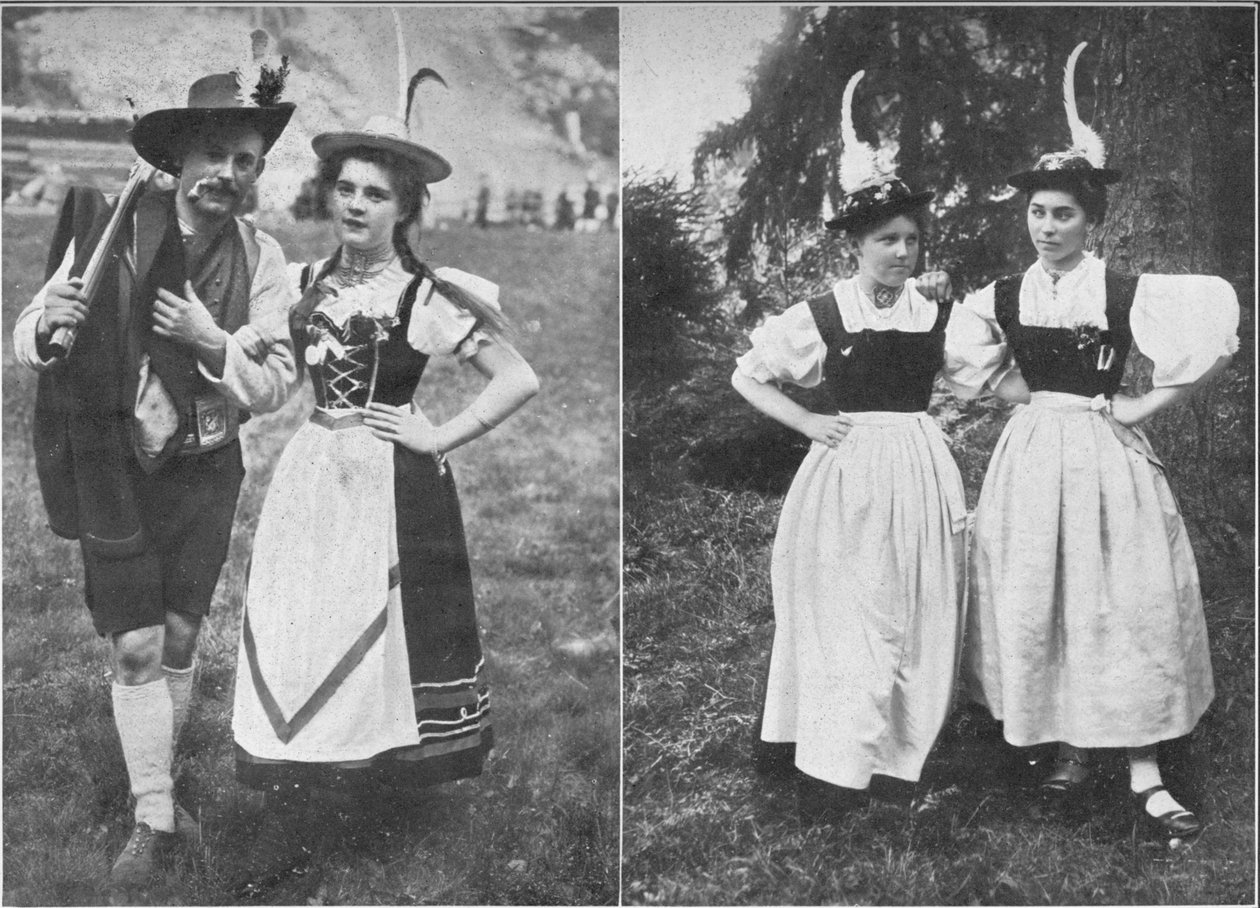 チロリアンネイティブコスチュームの種類、c1913 作： チャールズJSマキン