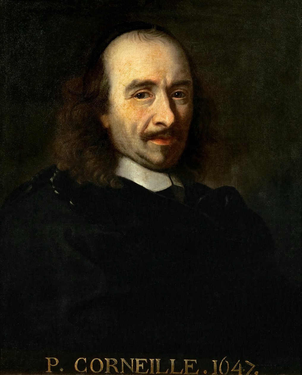ピエール・コルネイユ1606-1684の肖像 作： チャールズ・ル・ブラン