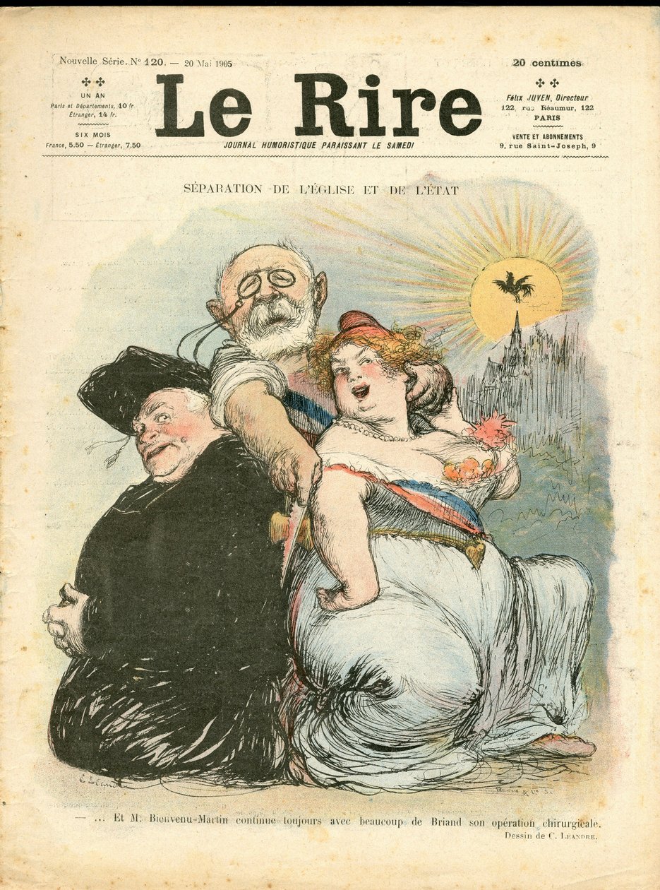 The Laughter "の表紙、120号、Satirique en Couleurs 作： チャールズ・ランドレ