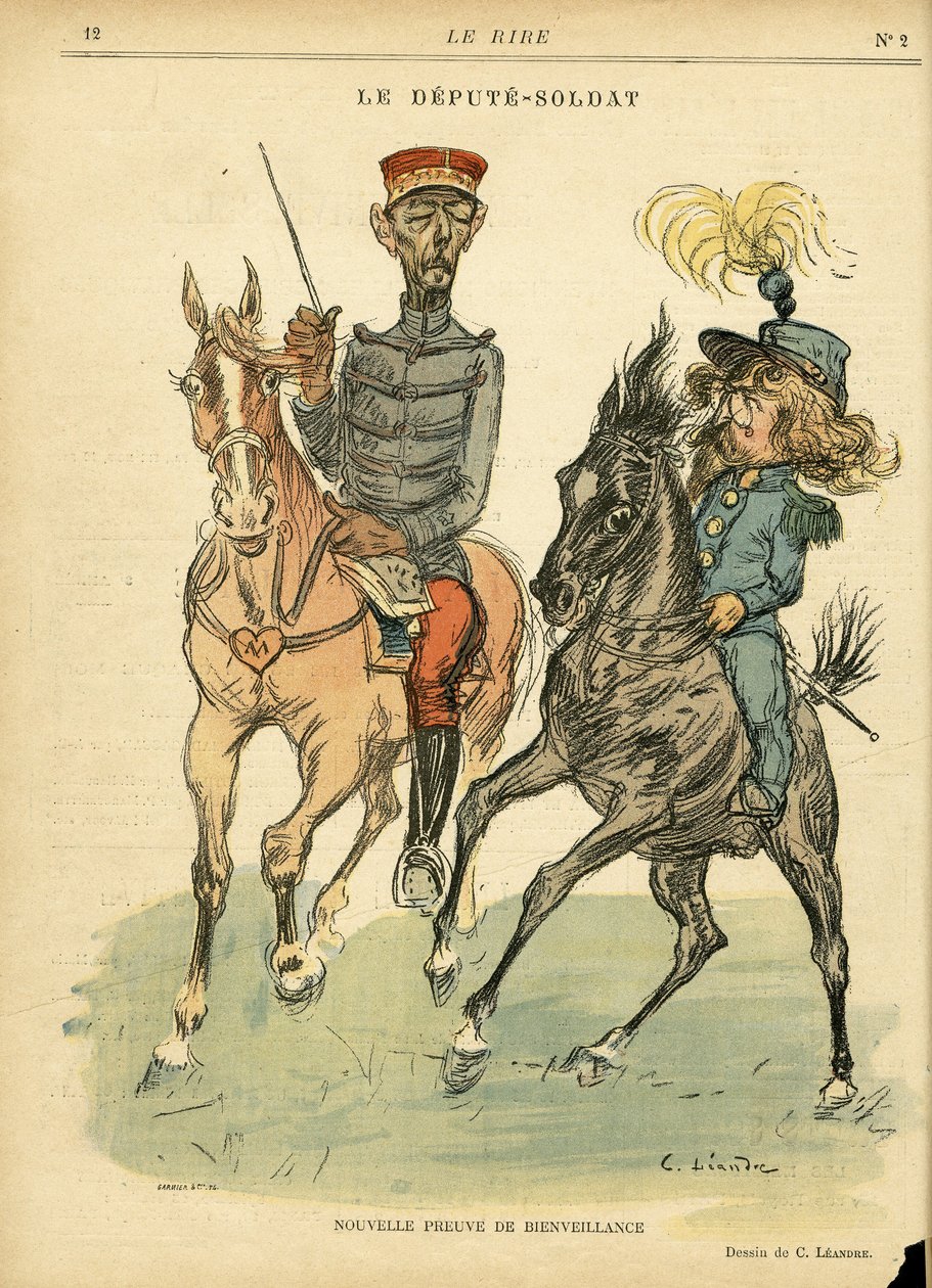 Le Rire』に掲載されたシャルル・レアンドル（1862-1934）のイラスト 作： チャールズ・ランドレ