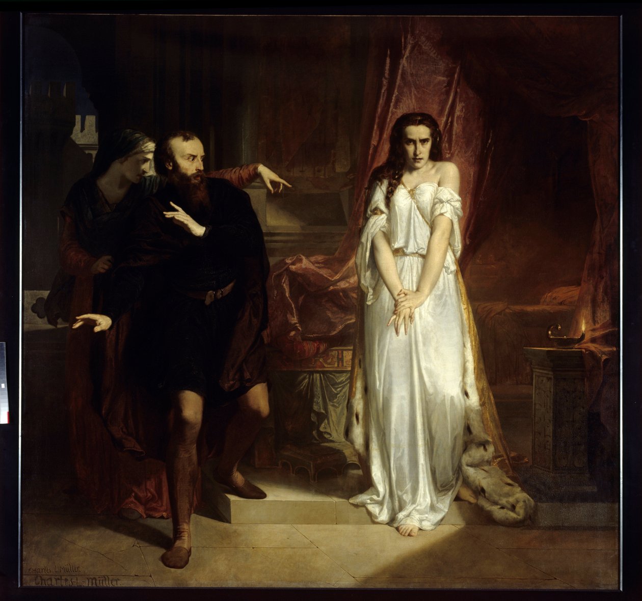 Lady Macbeth, Illustration für William Shakespeares Stück „Macbeth“ von Charles Louis Lucien Muller