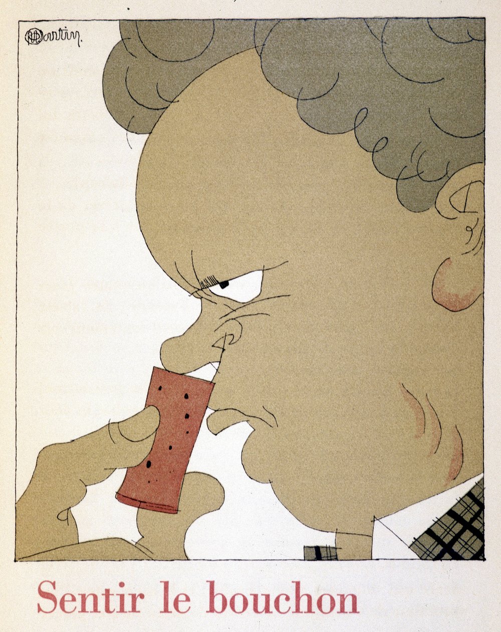 コルクを感じる-シャルル・マルタン（1884-1934）が描いた「Monseigneur le vin」の中で、Fascicle des Etablissements Nicolas 作： チャールズ・マーティン