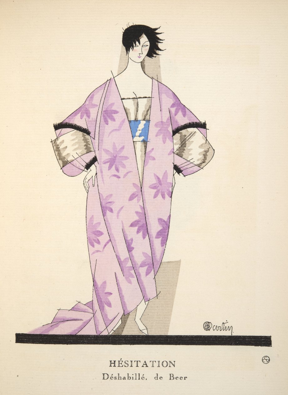 Gazette de Bon Ton、パブからためらい。 1920（印刷ステンシル） 作： チャールズ・マーティン