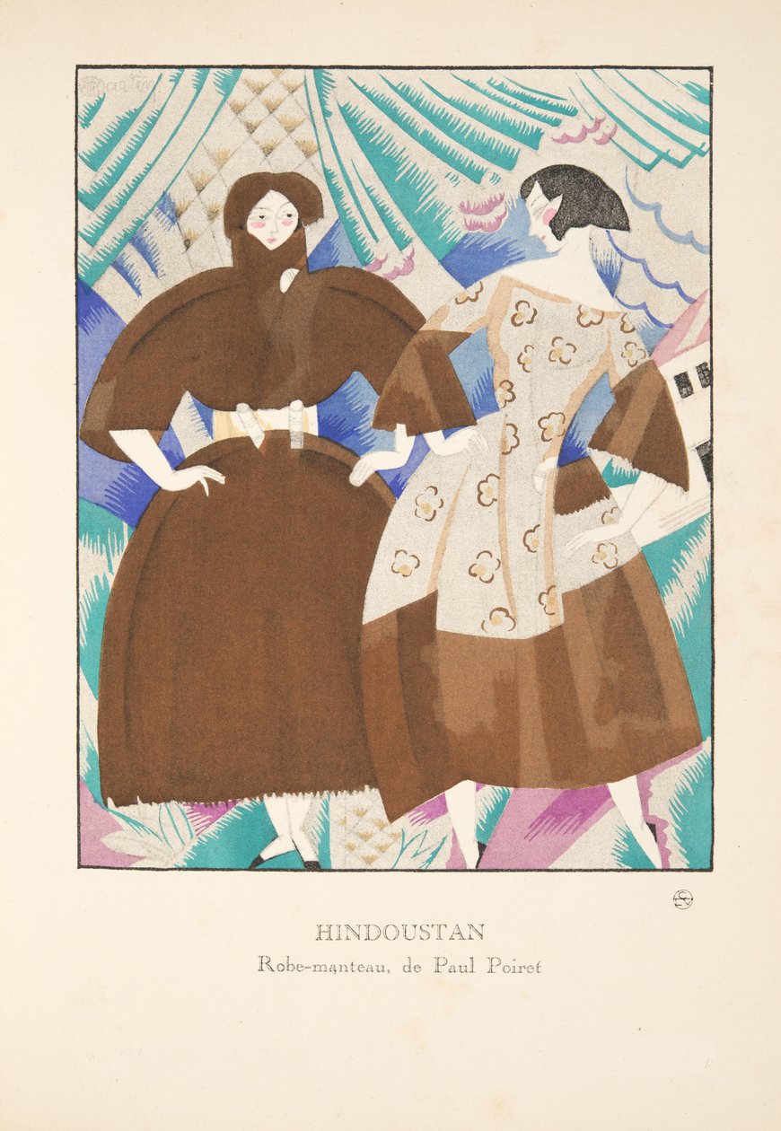 ヒンドゥースタン、ファッションプレートのコレクション、1920年（pochoir print） 作： チャールズ・マーティン