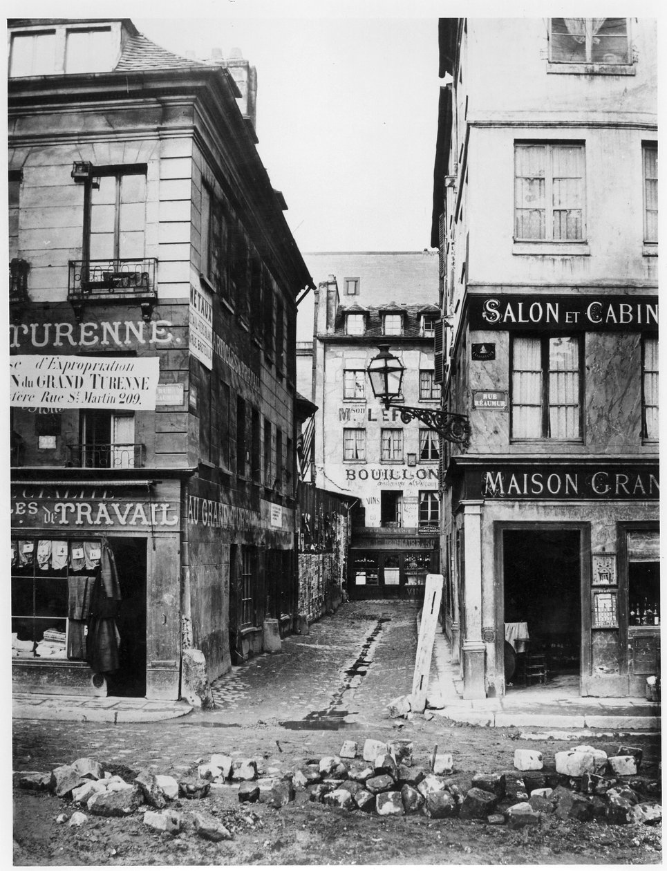 パリ4 rue de Breteuil、rueaumurからrue Vaucanson、1858-78に向かって撮影したビュー 作： チャールズ・マーヴィル
