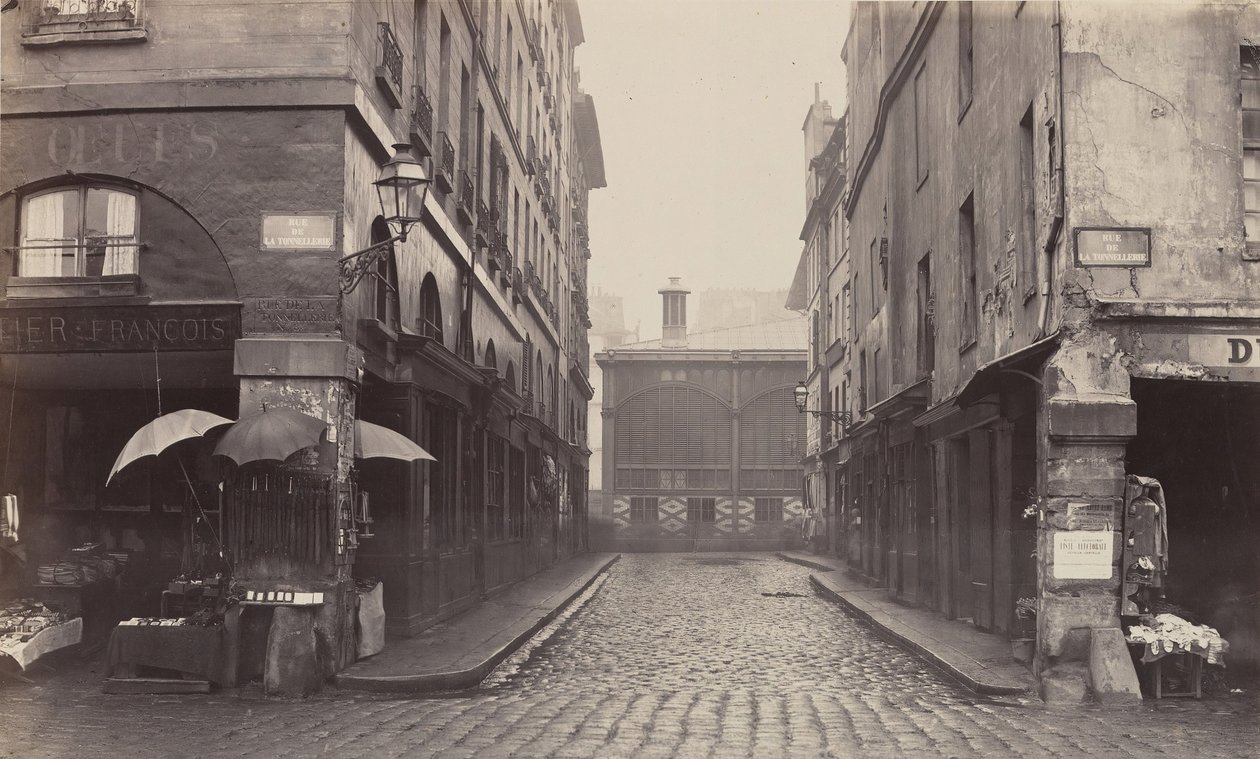 Rue du Contrat-Social、rue de la Tonnellerie、1864-1865。 作： チャールズ・マーヴィル