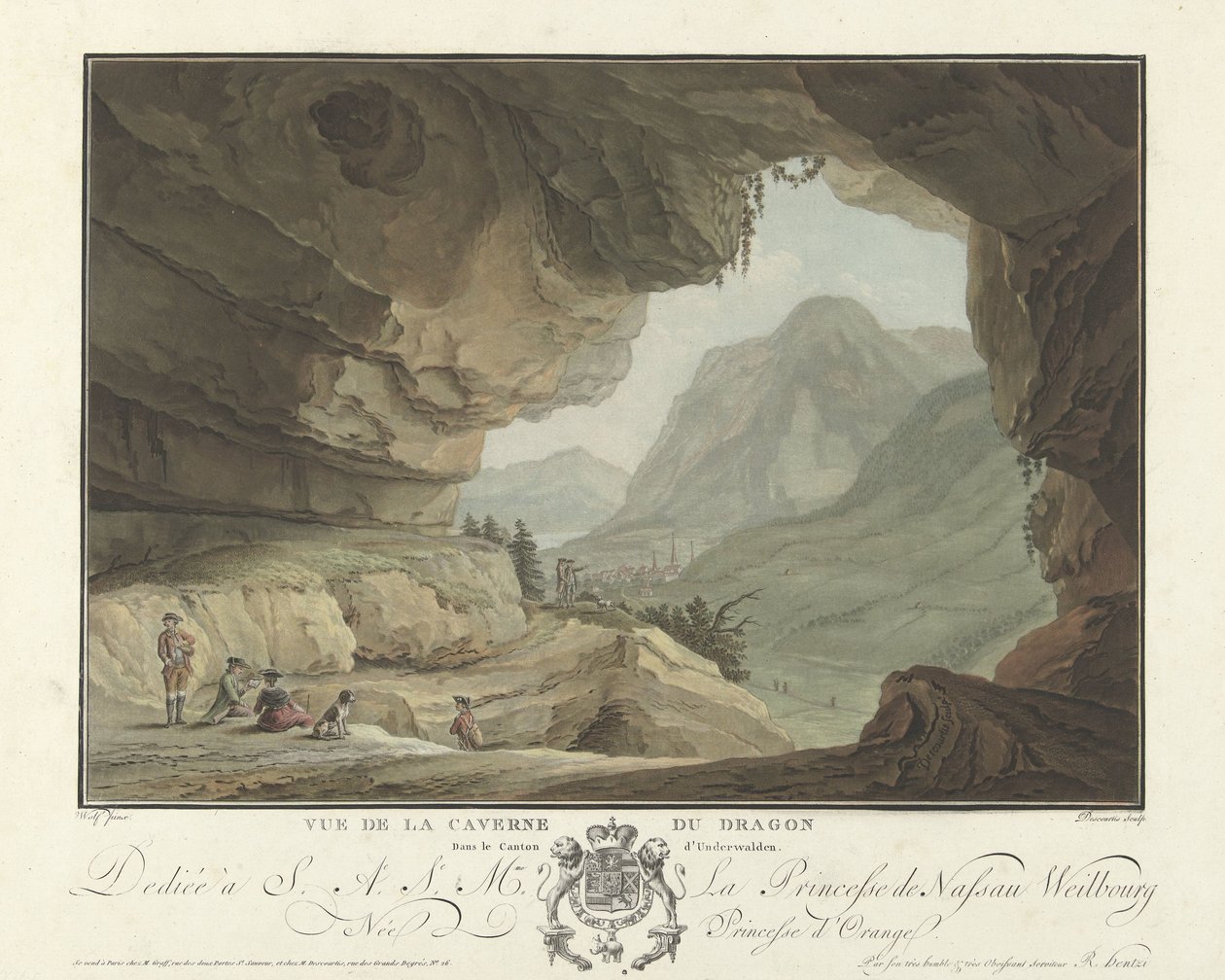 竜の洞窟からの景色 Vue de la Caverne du Dragon dans le Canton d