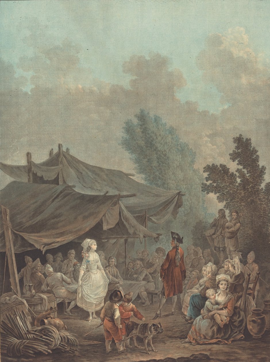 Noce de Village 村の結婚式、1785 年。 作： チャールズ・メルキオール・デスクールティス
