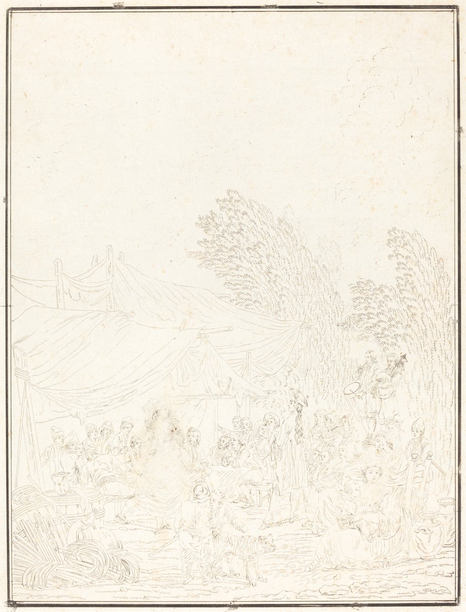 Noce de Village 村の結婚式、1785 年。 作： チャールズ・メルキオール・デスクールティス