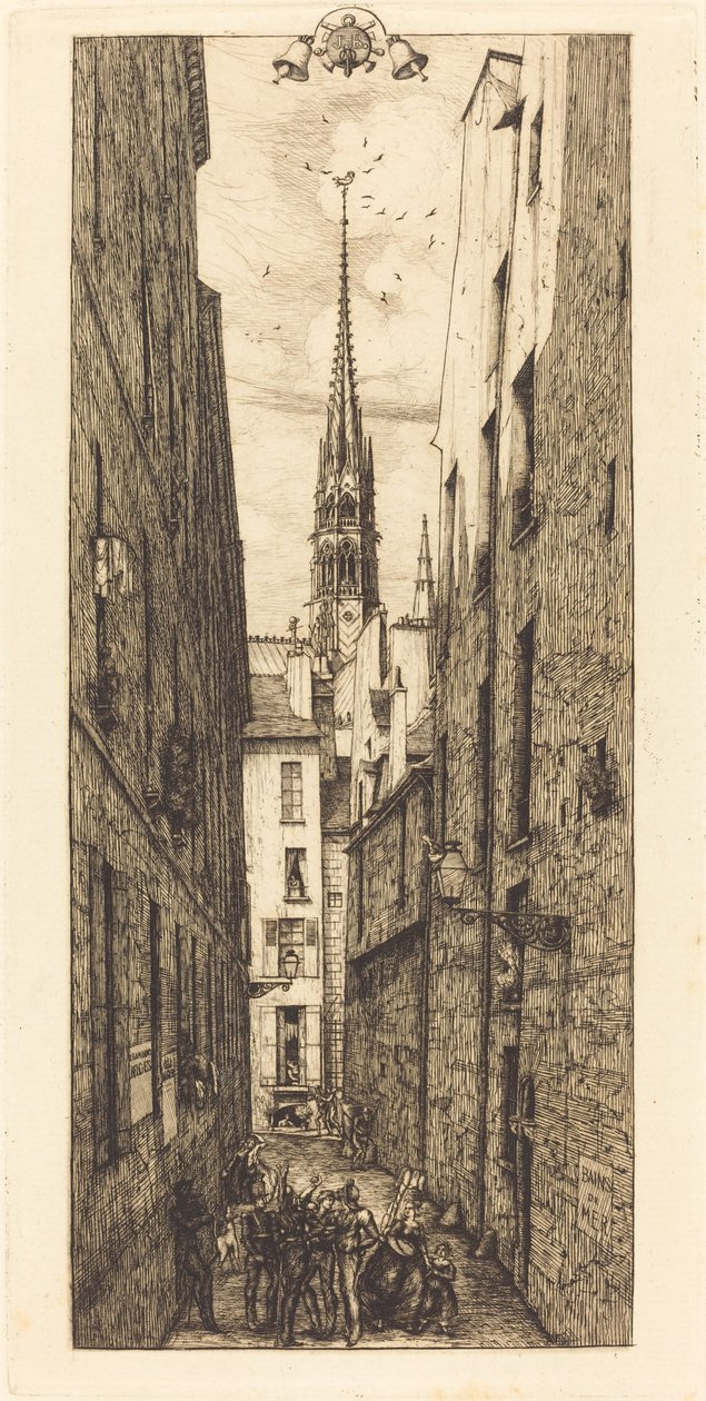 Rue des Chantres, Paris (シャントレー通り、パリ) 作： チャールズ・メリヨン