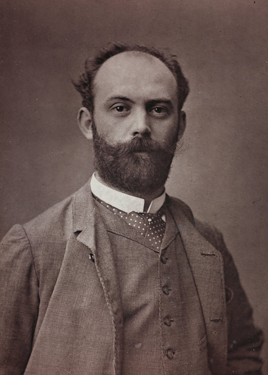 芸術および伝記アルバム、6年目、サロン1885;フランスの画家アーネスト・ボルデス（1852-1914）の肖像 作： チャールズ・ミケレス