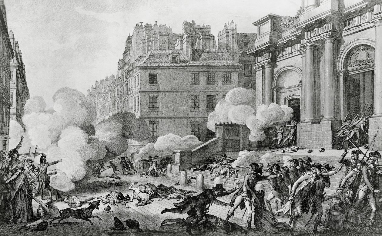ナポレオン・ボナパルト (1769-1821) パリのサン・ロック教会前で王党派の反乱を鎮圧 作： チャールズ・モネ