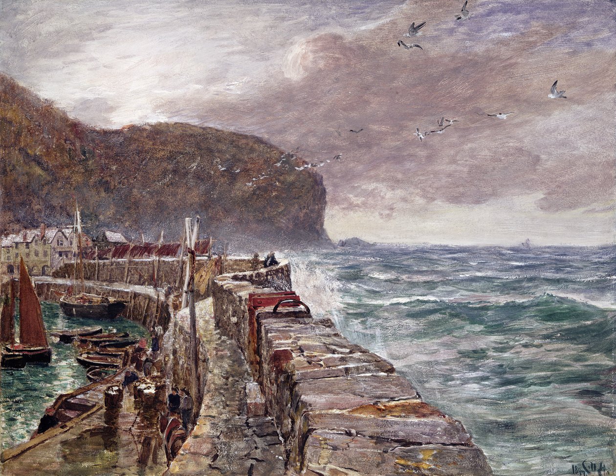 Clovelly Pier 作： チャールズ・ネイピア・ヘミー