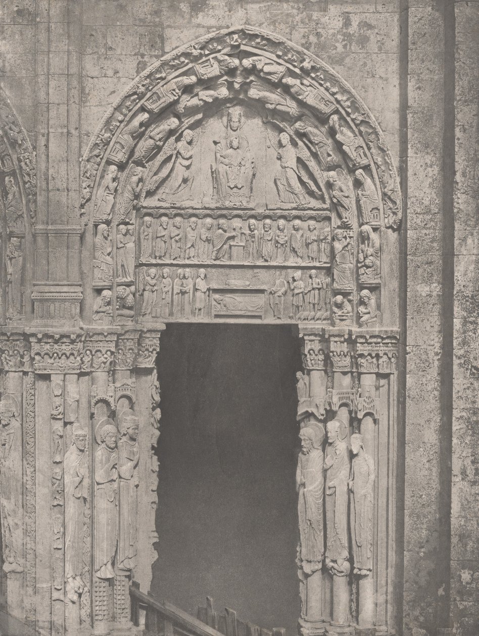 Cathedrale de Chartres, Côté Occidental, Porte Latérale de Droite, XIIe Siècle..., c. 1857.    1192803   ja       japanese Successfully Translated  Original: Tewkesbury Abbey. Translat: Tewkesbury Abbey. 1166969 ja japanese Successfully Translated Original 作： チャールズ・ネグレ