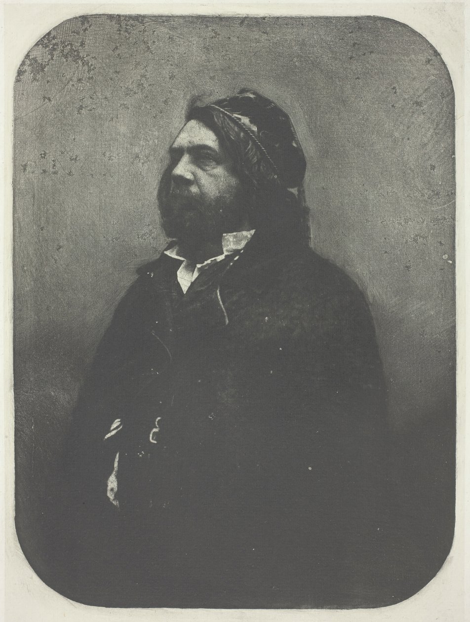 Nadar 後の Theophile Gautier の肖像、c。 1857 年、1982 年に印刷。 作： チャールズ・ネグレ