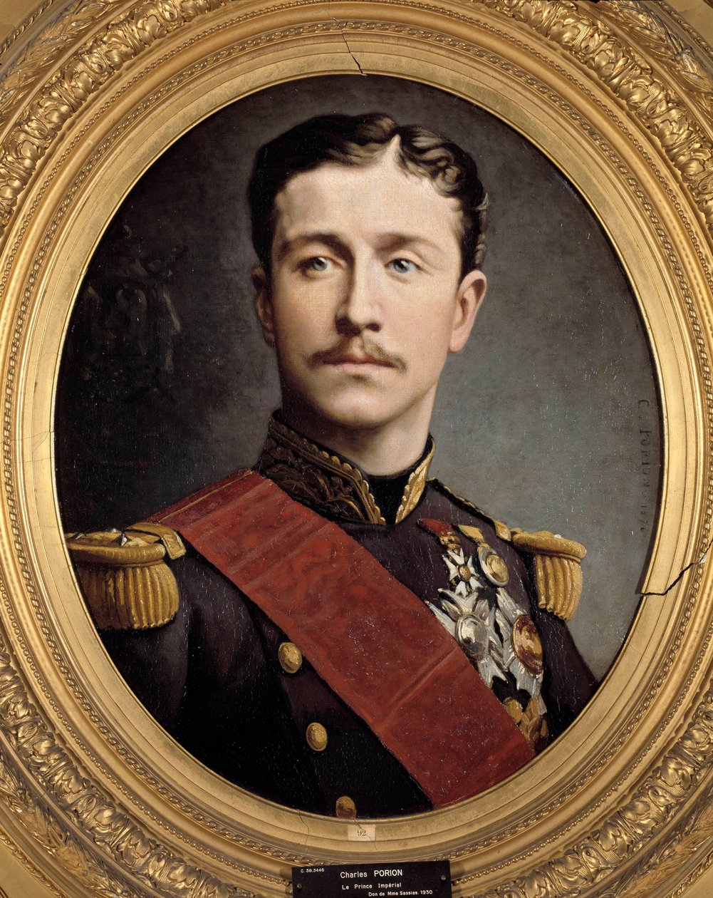 ナポレオン3世の息子、皇太子ユージン・ルイ・ナポレオン（1856〜1879）の肖像。シャルル・ポリオン作（19世紀 作： チャールズ・ポリオン