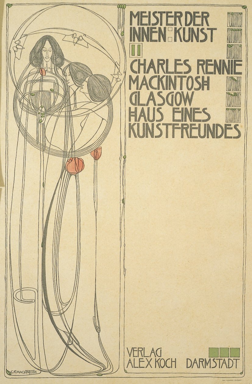 House of an Art Lover（Master of Interior Art II）のタイトルページ、1902 作： チャールズレニーマッキントッシュ