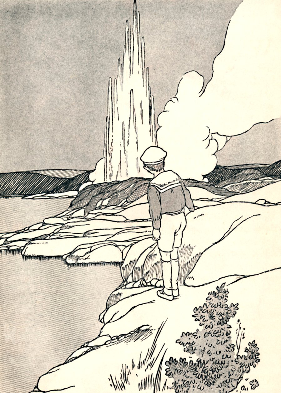 間欠泉、1912 作： チャールズ・ロビンソン
