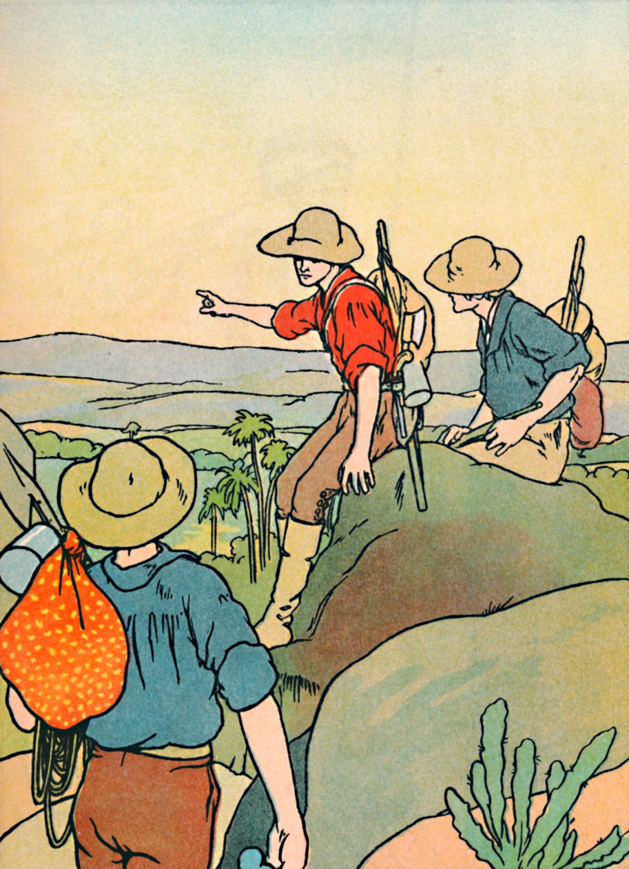 オーストラリアの初期開拓者、1912 作： チャールズ・ロビンソン
