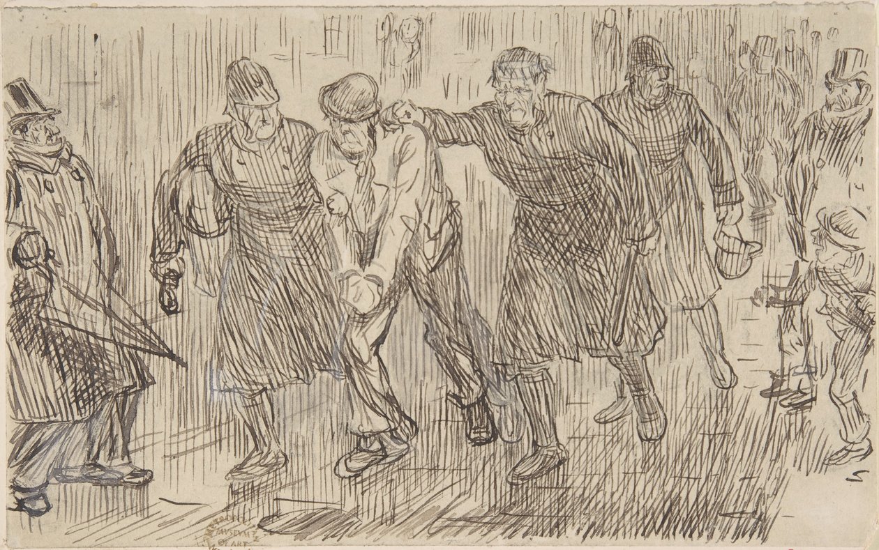 パンチの幸せな考え、1876 年 12 月 16 日、1876 年。 作： チャールズ・サミュエル・キーン