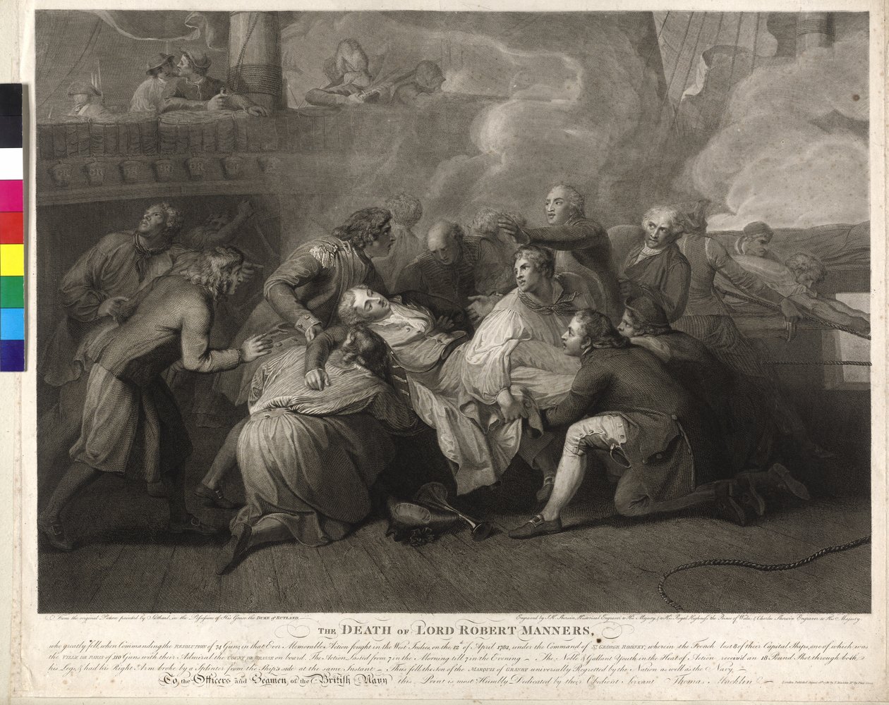 ロバート・マナーズ卿 (1758-1782) ロバート・マナーズ卿の死去 作： チャールズ・シャーウィン