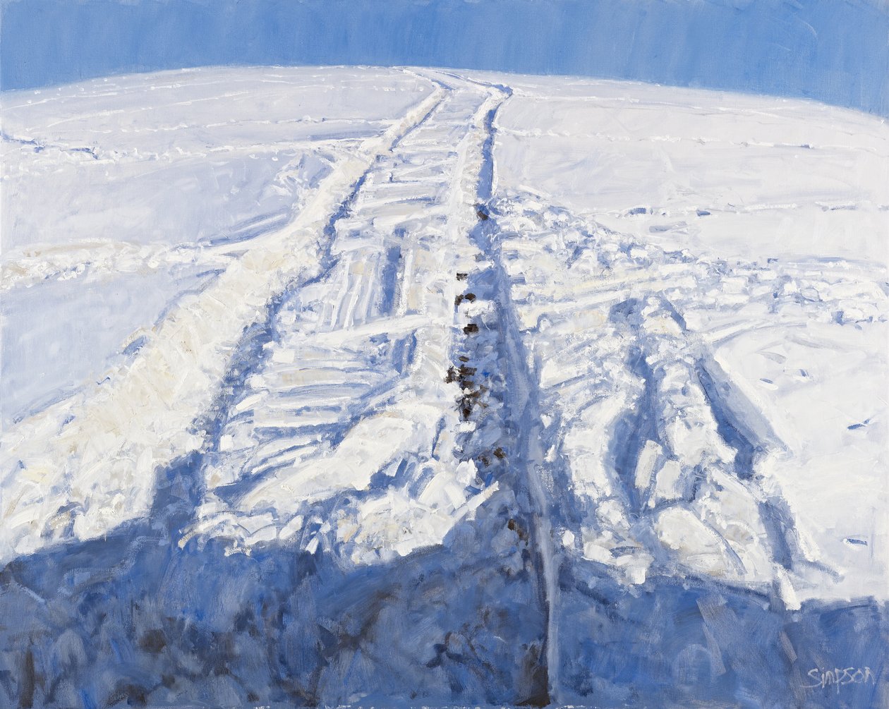 深雪、2010年（キャンバスに油彩） 作： チャールズ・シンプソン