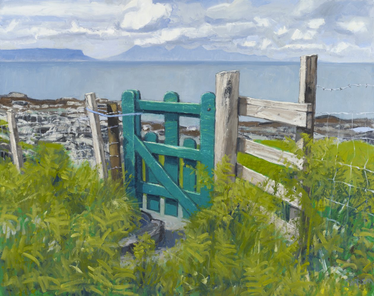 ゲート, 2012 （キャンバスに油彩） 作： チャールズ・シンプソン