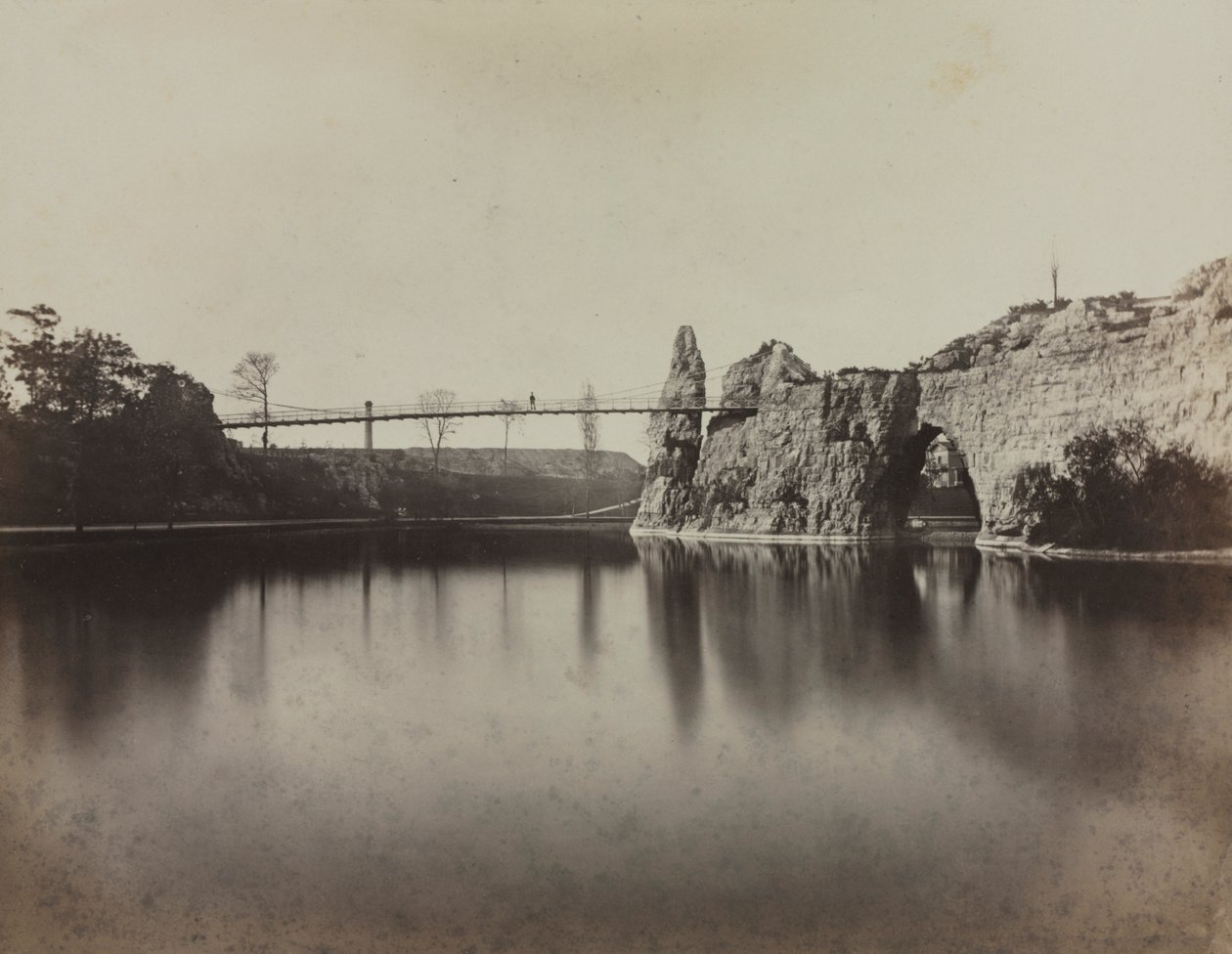 パリのButtes Chaumont、1860年代頃。 作： チャールズ・スーリアー